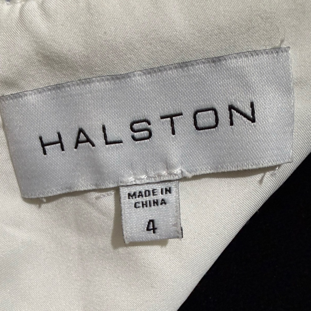 Halston Heritage Diletta Sequin & Crepe Halter Mini Dress - Picture 7 of 8